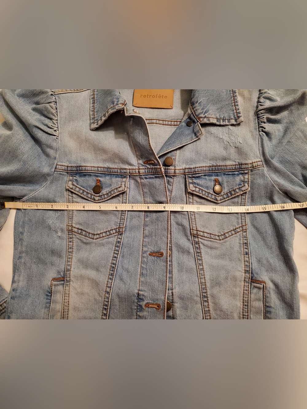 Retrofete Ada Jacket in Light Blue Stone - Picture 11 of 11